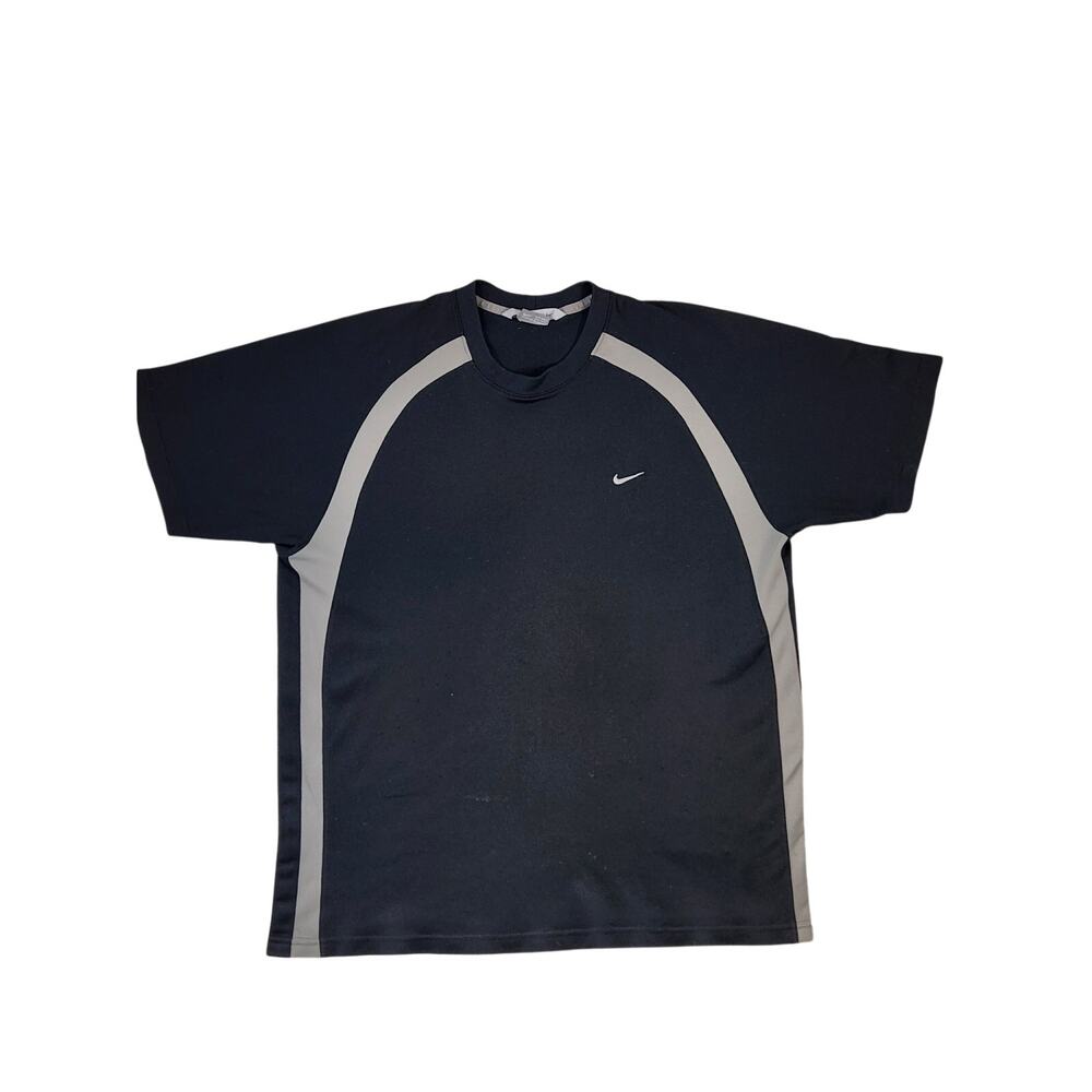 Vintage NIKE Short-Sleeve Athletic Shirt Black/Gray Condition Men's Size XXL Y2K